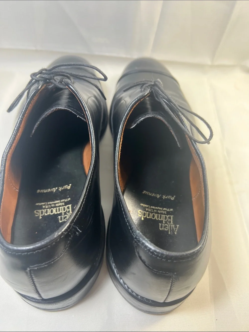 Allen Edmonds Black Cap-Toe Oxford Dress Shoes